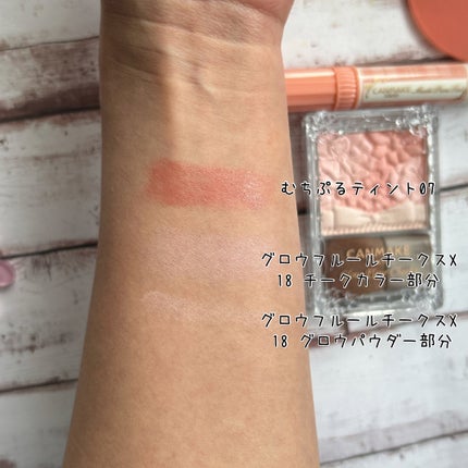 グロウフルールチークス/キャンメイク/パウダーチークを使ったクチコミ(3枚目)