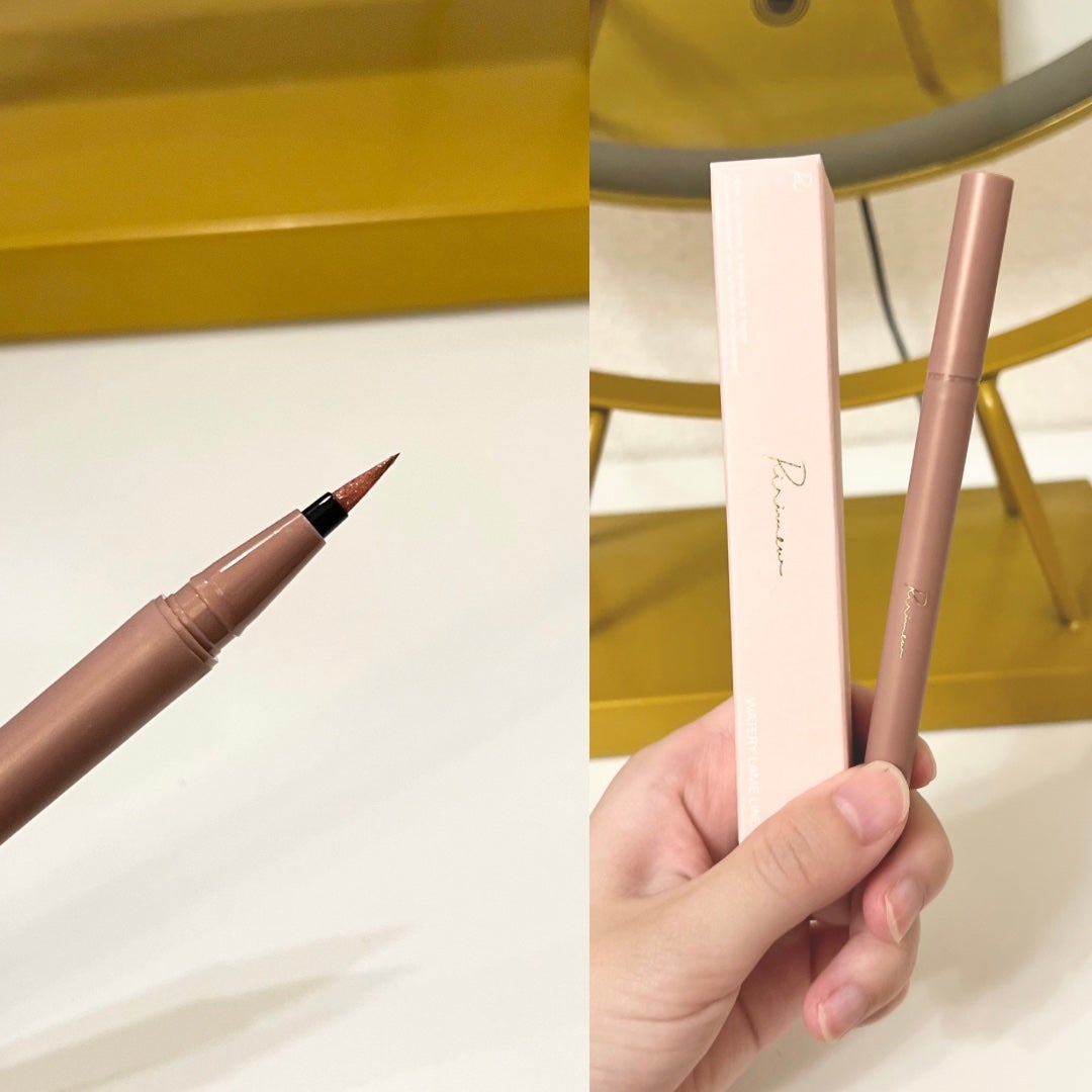 ウォータリーラメライナー/Ririmew/リキッドアイライナーを使ったクチコミ(3枚目)