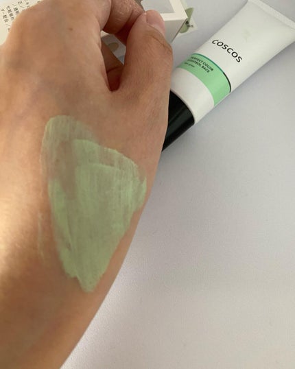 Carrie125 on LIPS 「【COSCOSカラーコントロールベースミントグリーン】肌のくす..」(4枚目)