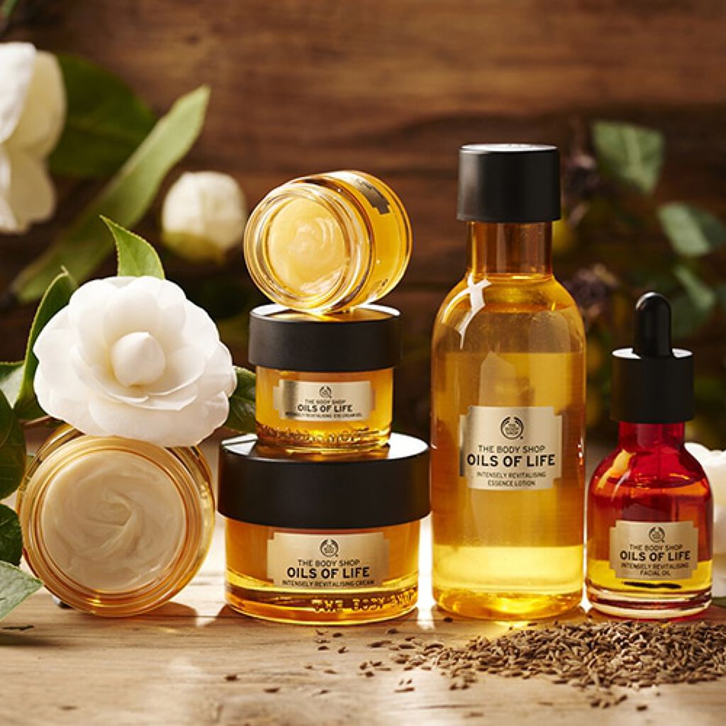 オイルズオブライフ インテンスリー リバイタライジング エッセンスローション THE BODY SHOP