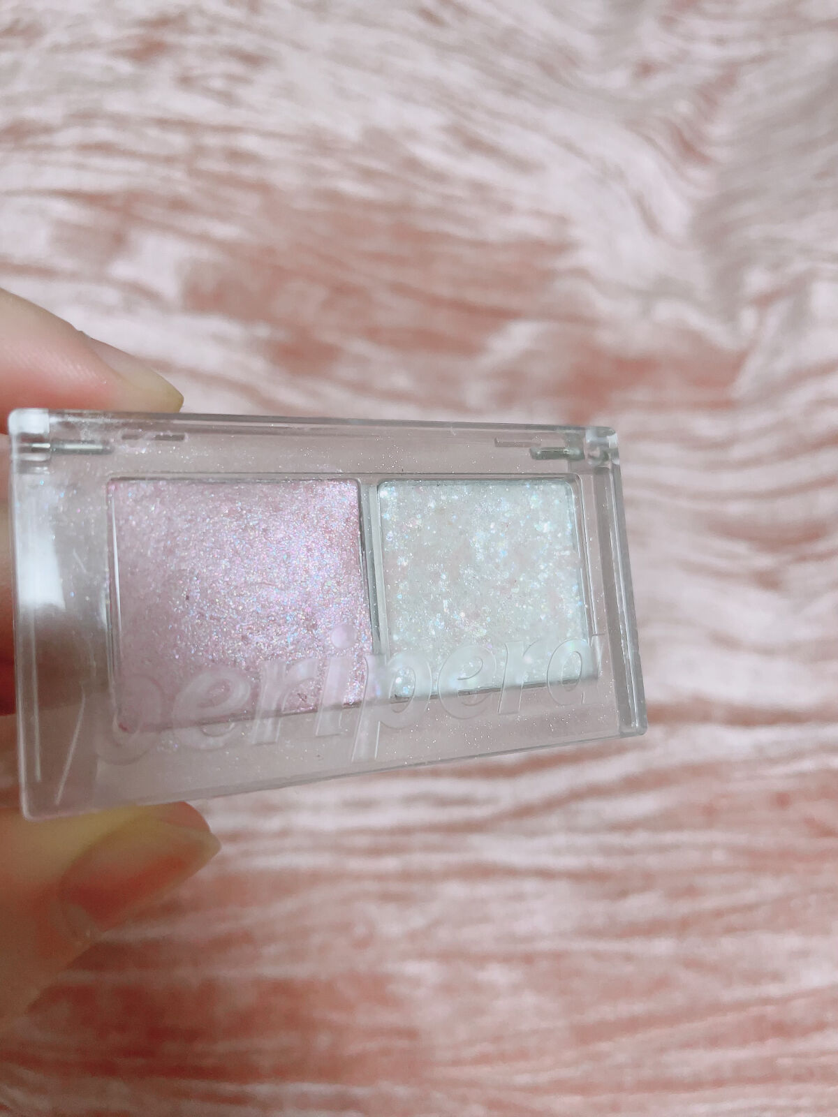  デュオ ポケット グリッター シャドウ 02 SEASHELL CRUMBLE/PERIPERA/アイシャドウパレットを使ったクチコミ（1枚目）