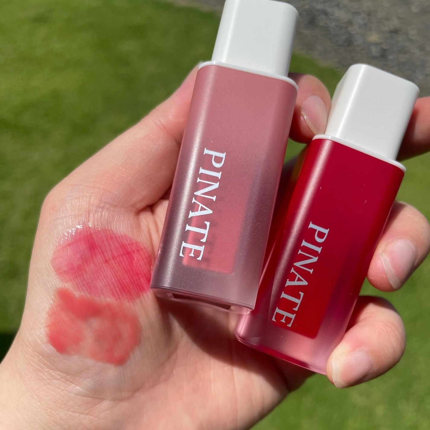 ナチュラルブルームリップオイルセラム 3色セット/PINATE/リップグロスを使ったクチコミ(1枚目)