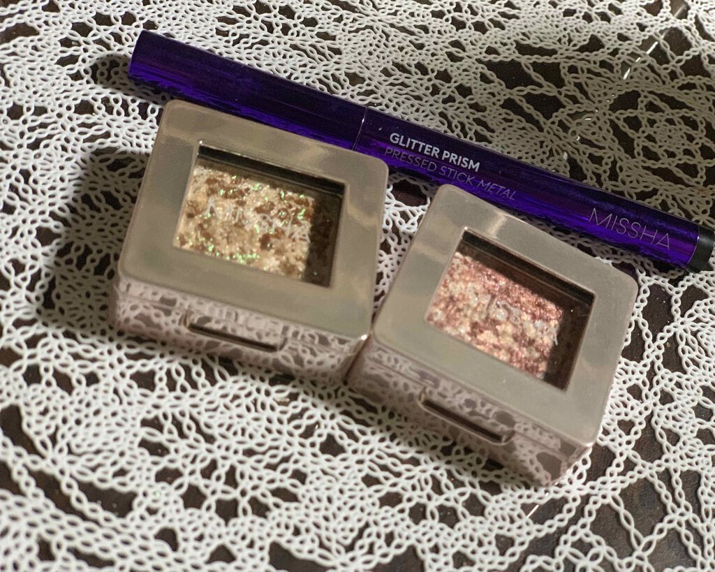 グリッタープリズム シャドウ/MISSHA/グリッターを使ったクチコミ(1枚目)