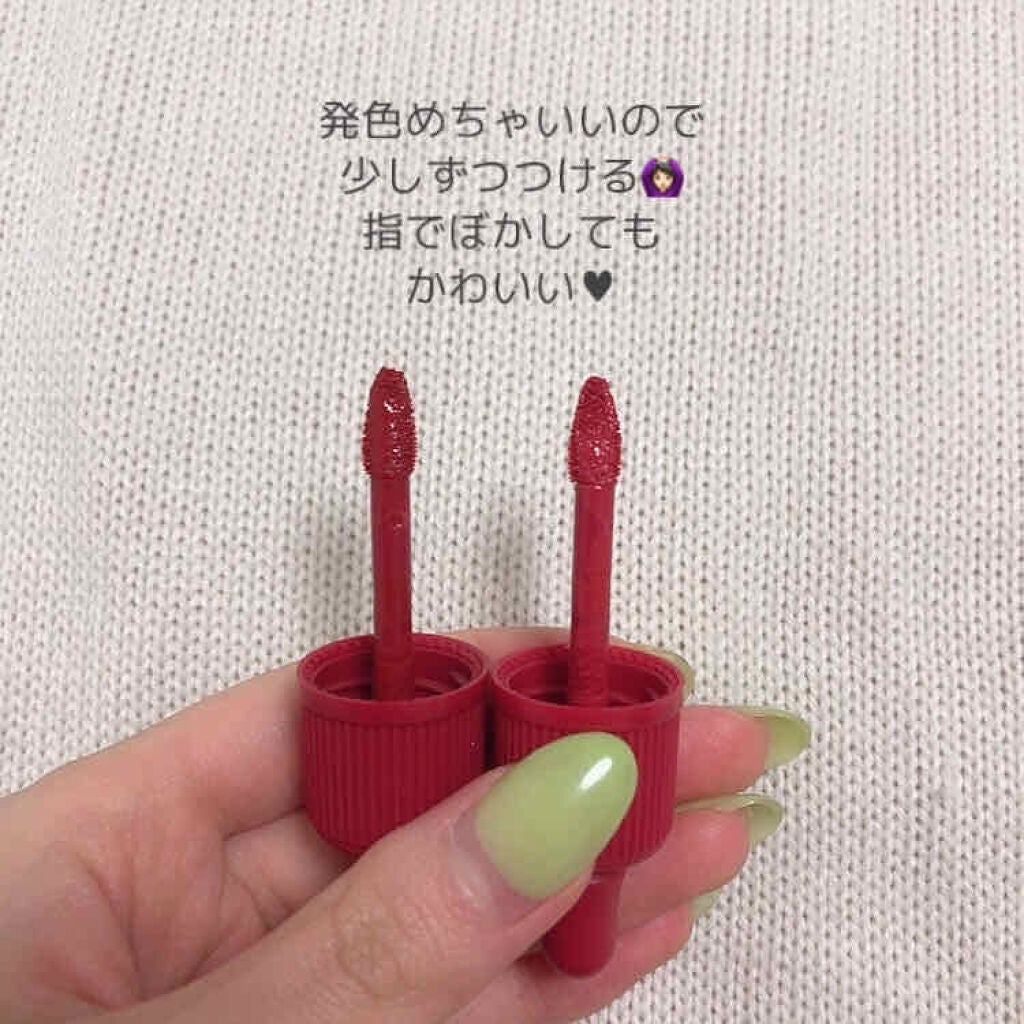 インク ベルベット/PERIPERA/口紅を使ったクチコミ(2枚目)