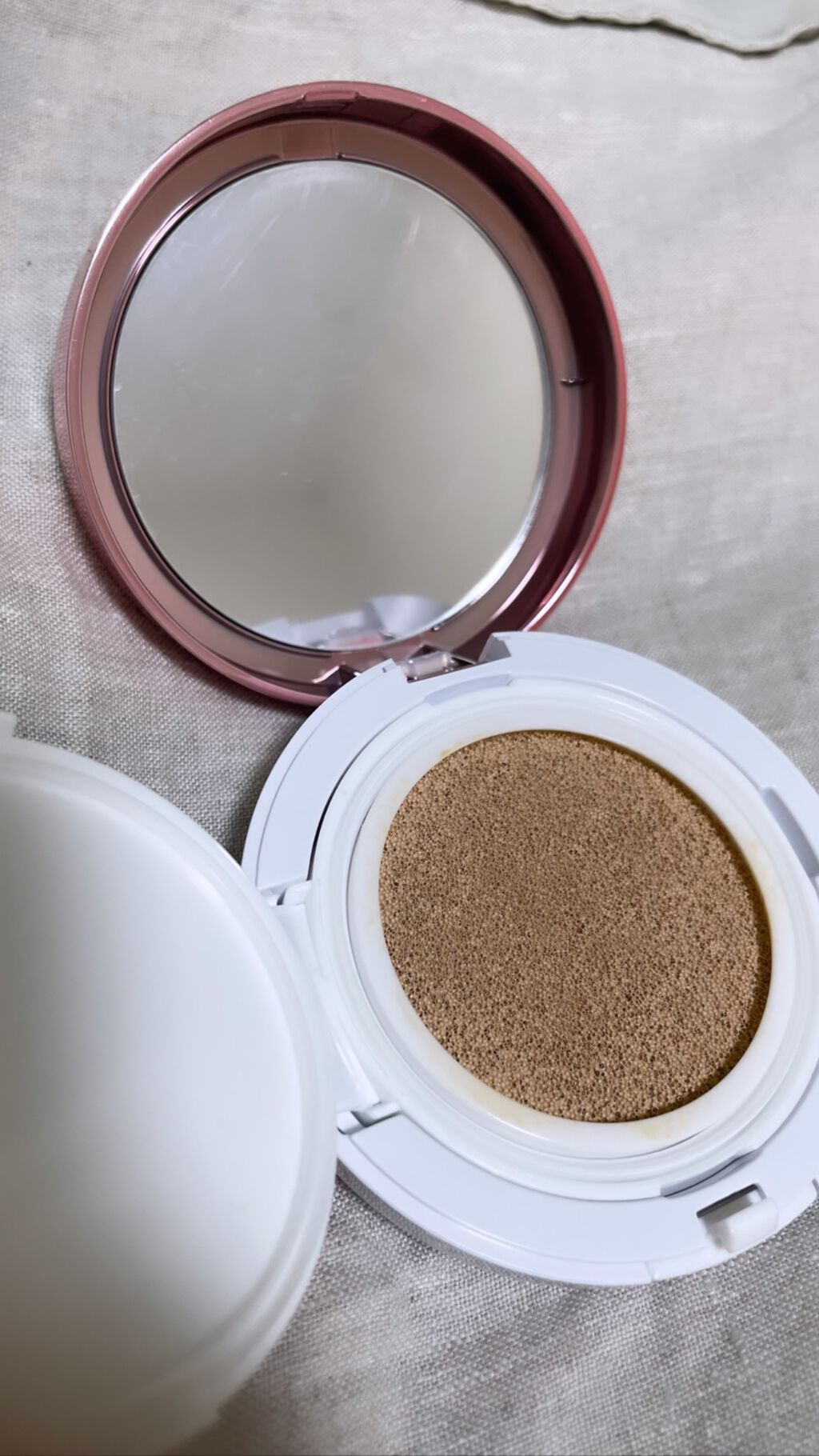 ブライトプラス ブライトニング クッションファンデーション 103 アイボリー/CLARINS/クッションファンデーションを使ったクチコミ（2枚目）