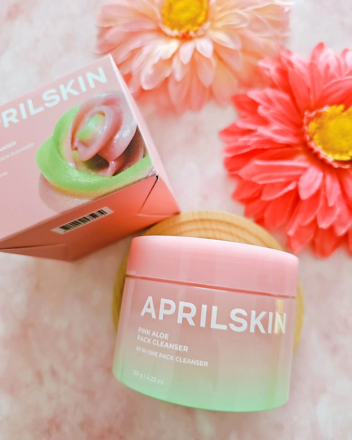 ピンクアロエメレンゲクレンザー/APRILSKIN/その他洗顔料を使ったクチコミ(2枚目)