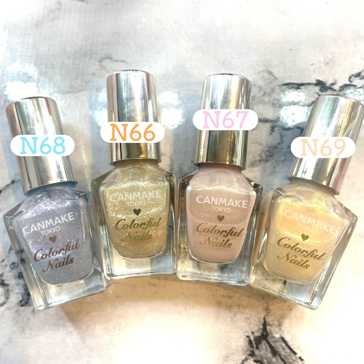 カラフルネイルズ/キャンメイク/マニキュアを使ったクチコミ（2枚目）