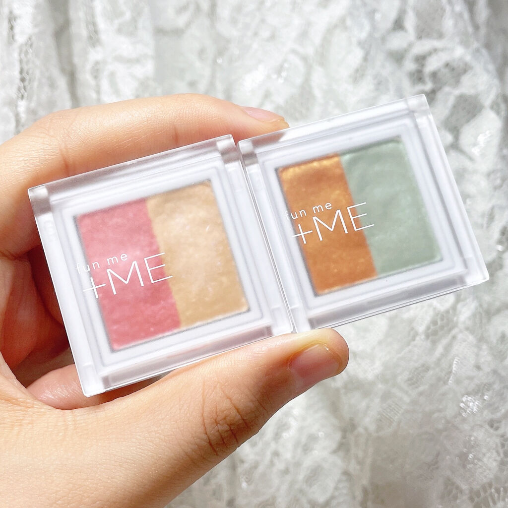 ラメシャワーシャドウ/funme＋ME/ジェル・クリームアイシャドウを使ったクチコミ（2枚目）