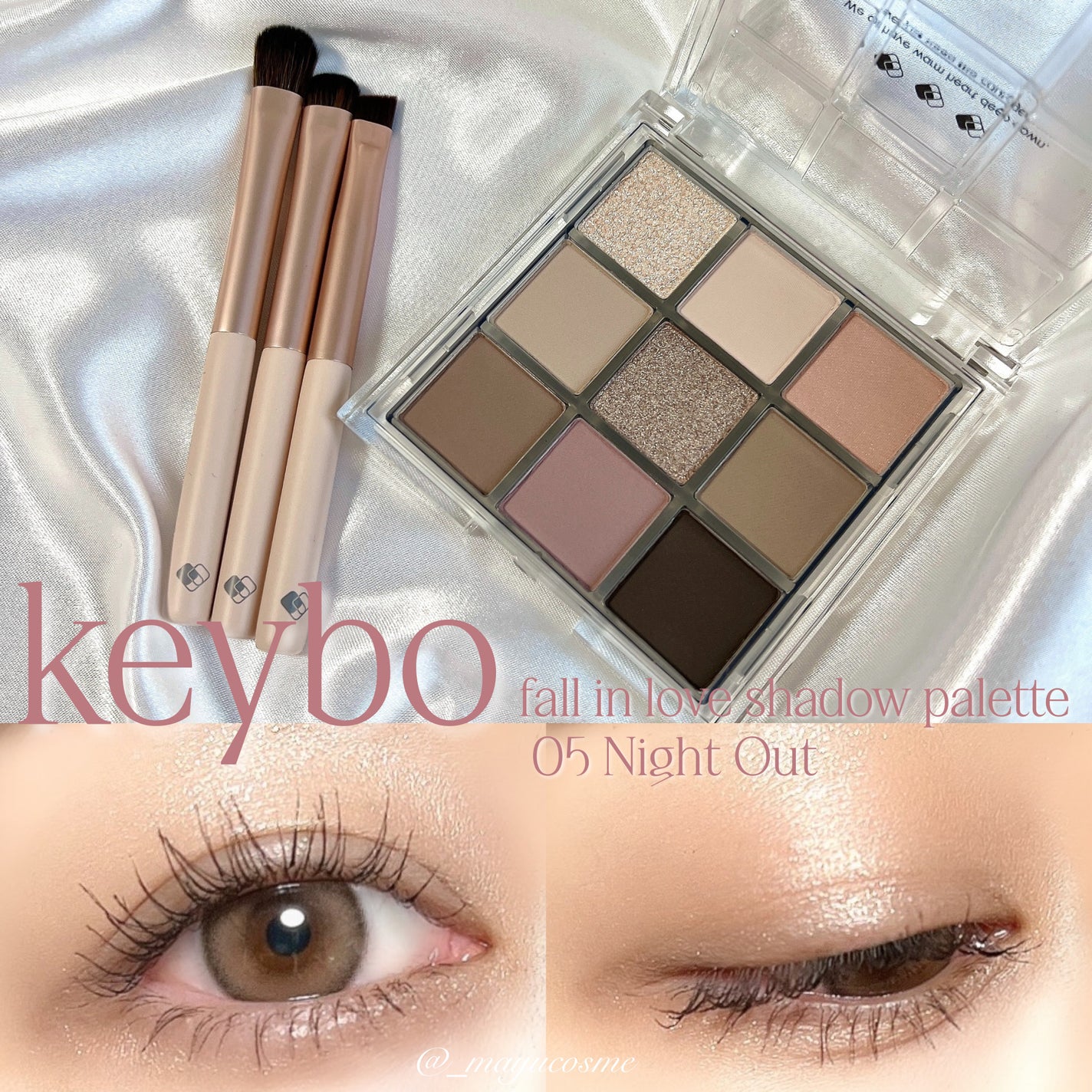 KEYBO FALL IN LOVE SHADOW PALETTE/keybo/アイシャドウパレットを使ったクチコミ(1枚目)