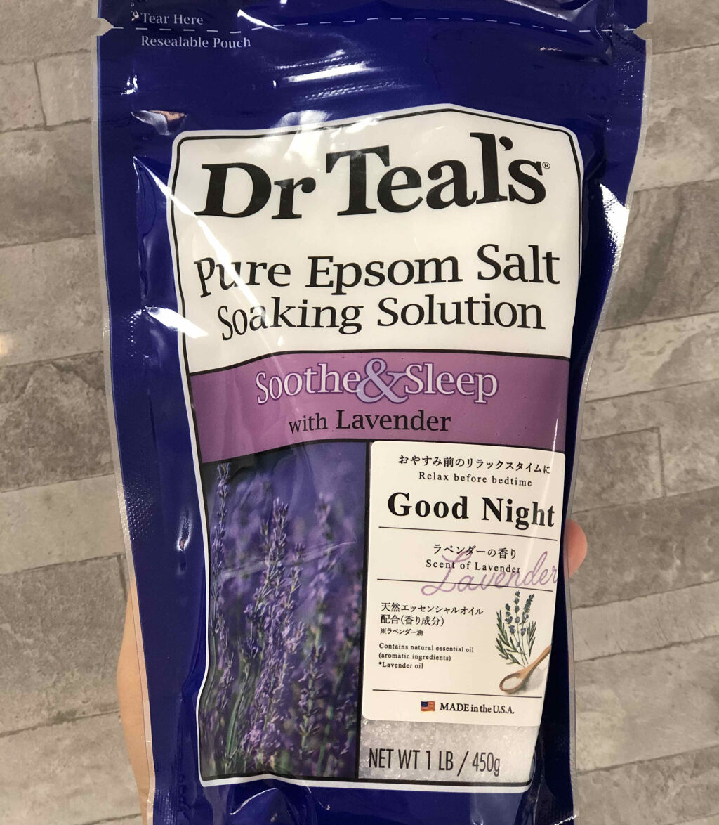 薬用入浴剤 ティールズ EP ソルト ラベンダーの香り/ティールズ/無機塩系入浴剤を使ったクチコミ（1枚目）
