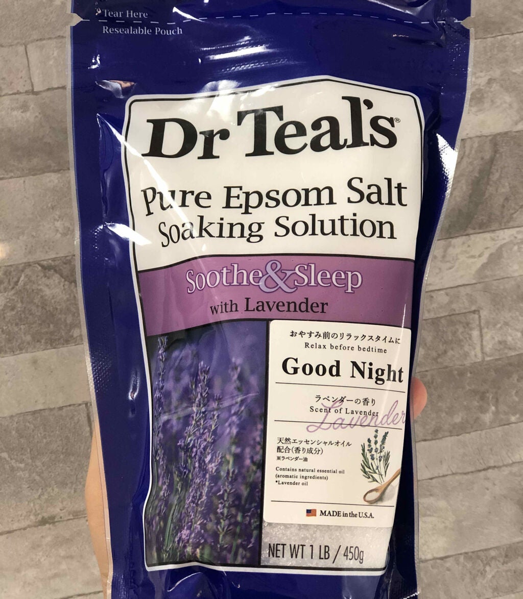 薬用入浴剤 ティールズ EP ソルト ラベンダーの香り/ティールズ/無機塩系入浴剤を使ったクチコミ(1枚目)