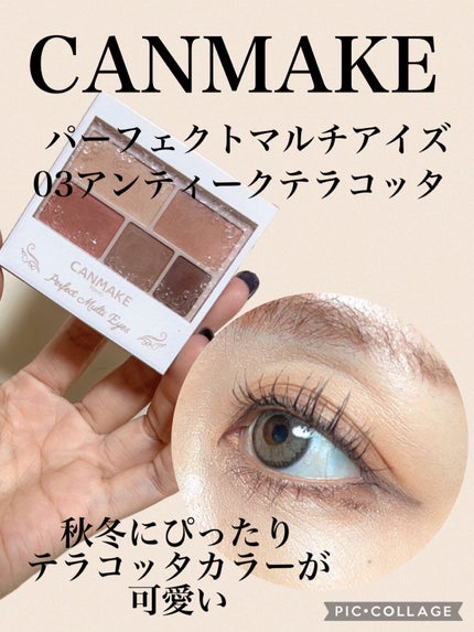 パーフェクトマルチアイズ/キャンメイク/アイシャドウパレットを使ったクチコミ(1枚目)