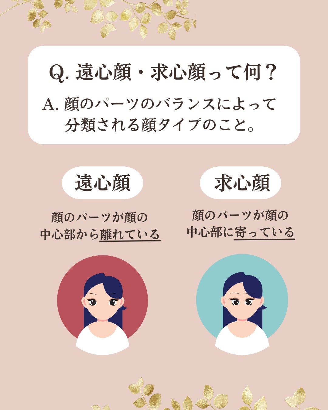 おめめ ぱち子⌇魅力を引き出す大人メイク💄 on LIPS 「\あなたの顔は求心顔?遠心顔?/顔のパーツが中央に寄ってる求心..」(2枚目)