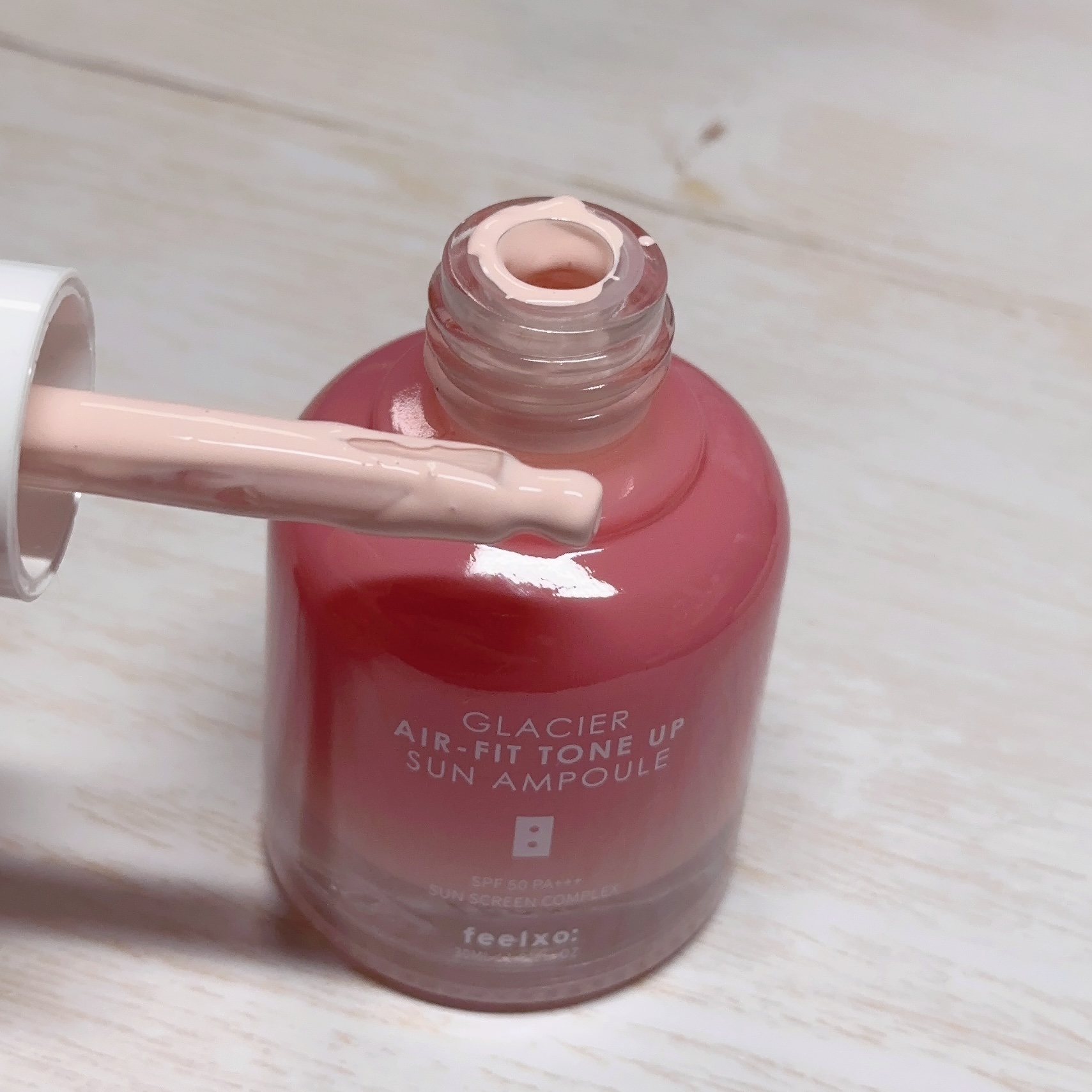 ピルソ グラシアエアフィットトーンアップサンアンプル SPF50 PA+++/feelxo/化粧下地を使ったクチコミ（3枚目）