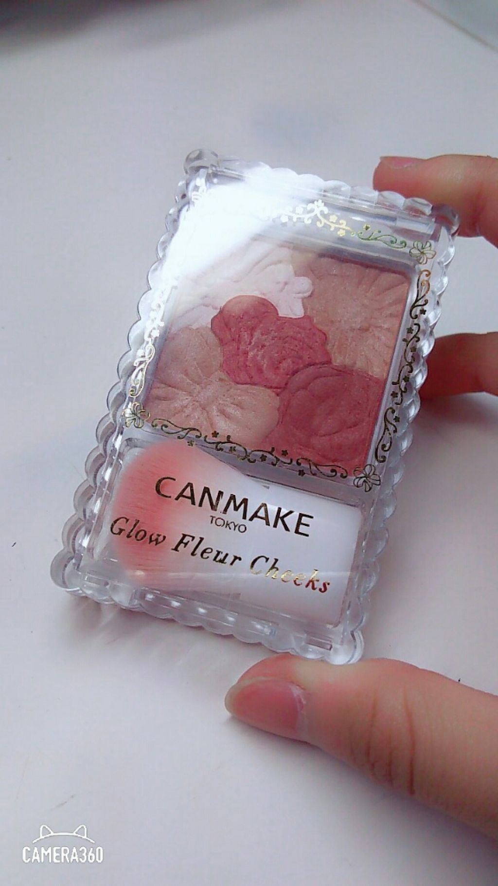 グロウフルールチークス/キャンメイク/パウダーチークを使ったクチコミ（1枚目）