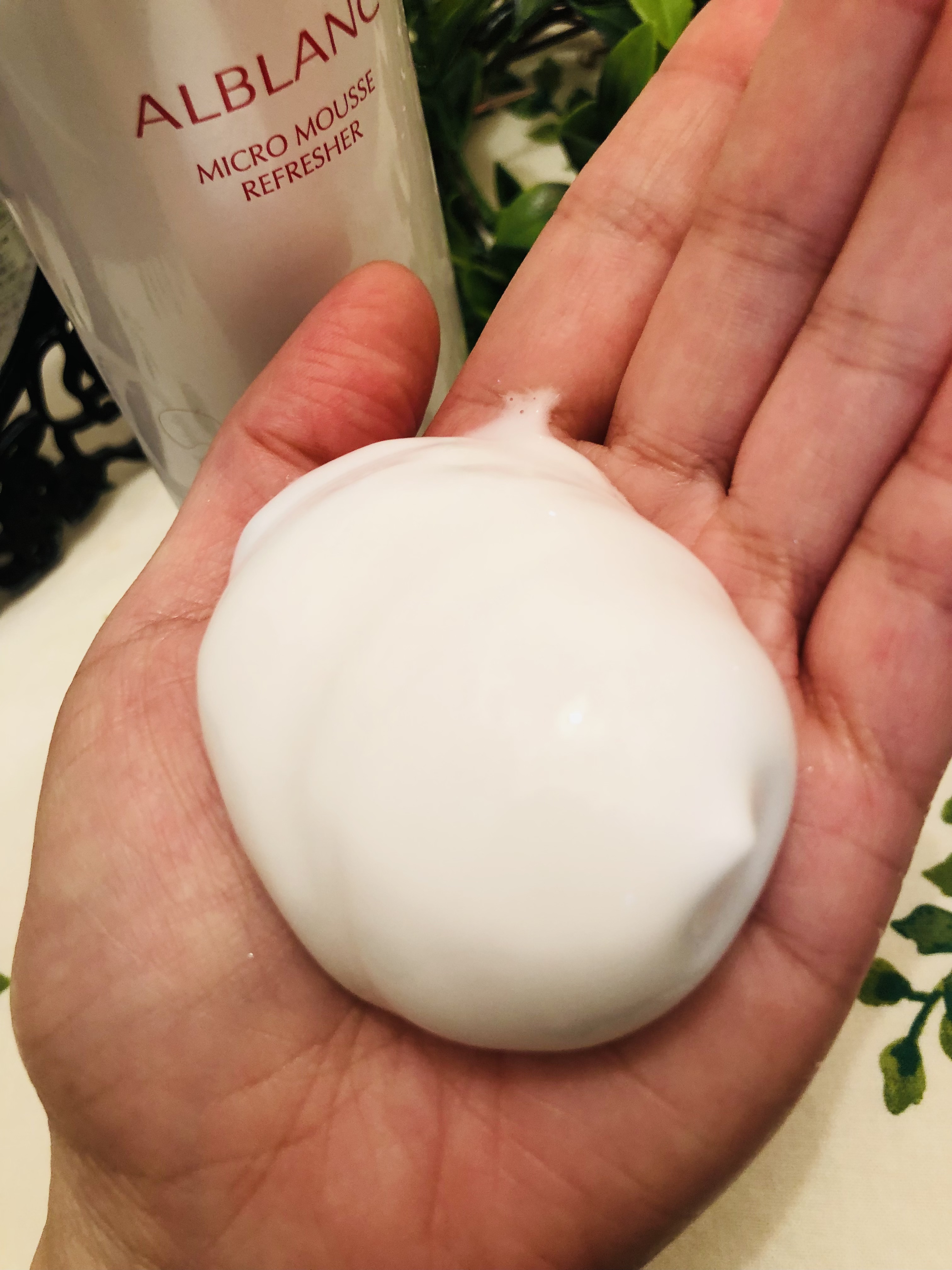 マイクロムース リフレッシャー/ALBLANC/泡洗顔を使ったクチコミ（2枚目）