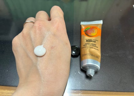 ハンドクリーム マンゴー/THE BODY SHOP/ハンドクリームを使ったクチコミ(1枚目)