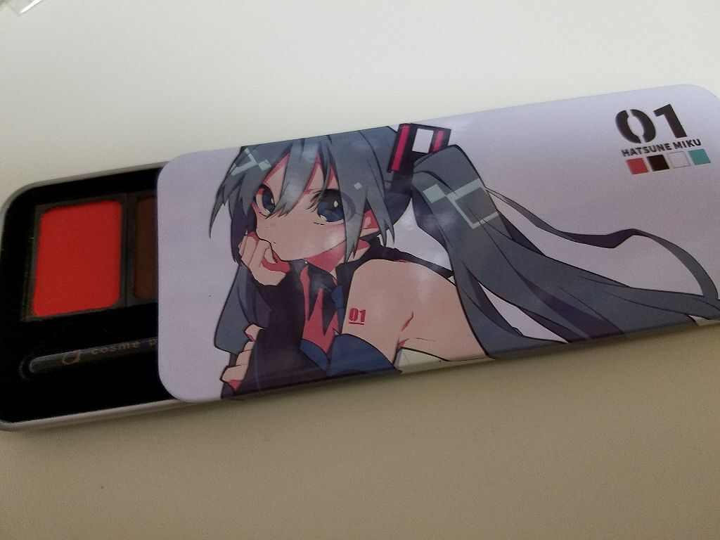初音ミクコスメシリーズ  アイシャドウ/cosme play/アイシャドウパレットを使ったクチコミ(1枚目)