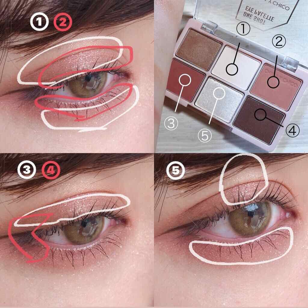 ワンショットアイパレット 02＃night drink/CHICAY CHICO/アイシャドウパレットを使ったクチコミ（3枚目）