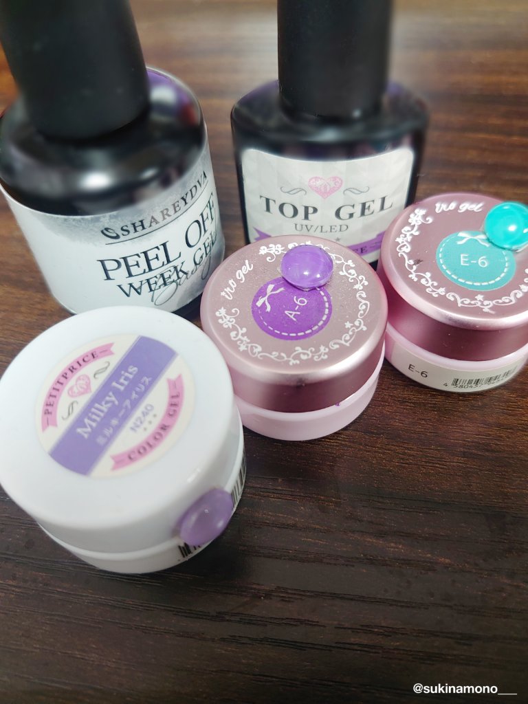 プチプライス  カラージェル/Petit Price/ジェルネイルを使ったクチコミ（3枚目）