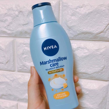 
NIVEA   マシュマロケアボディミルク
ヒーリングシトラス🍋💎🧖🏼‍♀️


ベタベタせずにお肌をしっかり保湿してくれるボディミルクです☺️

塗ったあとお肌がスベスベになります！！！
匂いもほん