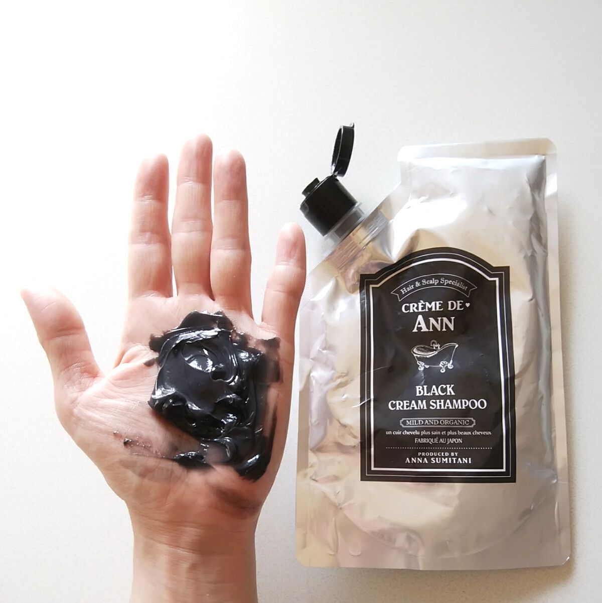 ブラッククリームシャンプー/creme de Ann/市販シャンプーを使ったクチコミ(2枚目)