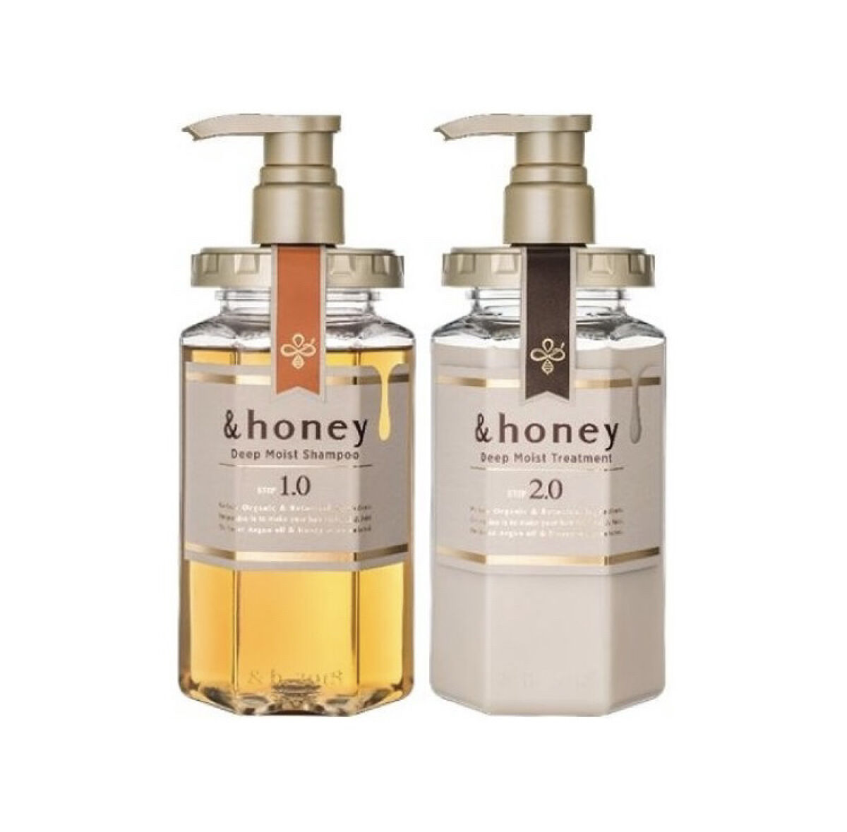 ディープモイスト シャンプー1.0／ヘアトリートメント2.0/&honey/市販シャンプーを使ったクチコミ（1枚目）