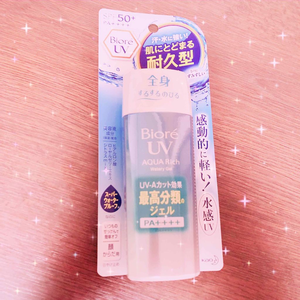 ビオレUV アクアリッチウォータリージェル /ビオレ/日焼け止め・UVケアを使ったクチコミ（1枚目）