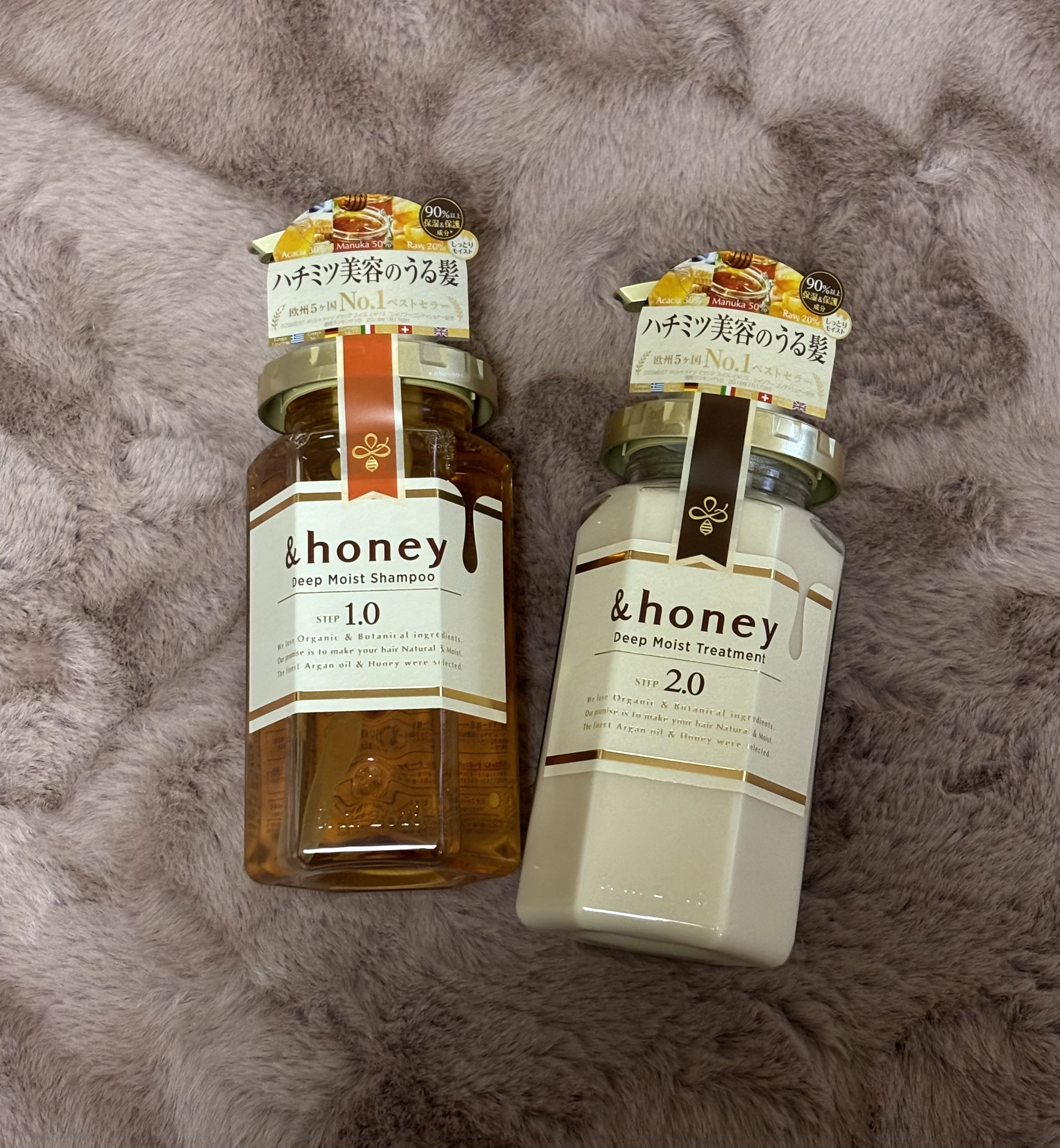 ディープモイスト シャンプー1.0／ヘアトリートメント2.0/&honey/市販シャンプーを使ったクチコミ（1枚目）