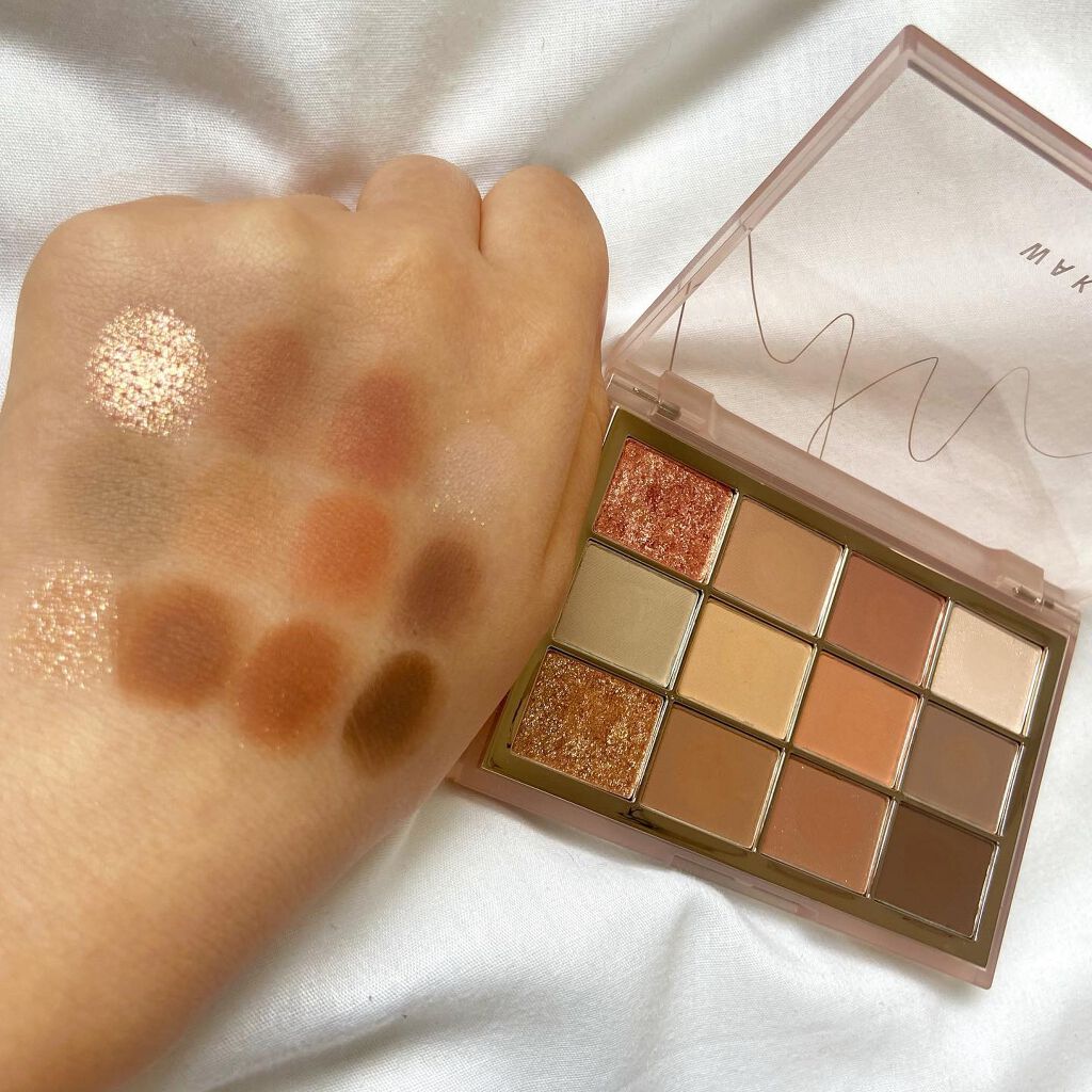 ソフトブラーリングアイパレット/wakemake/アイシャドウパレットを使ったクチコミ（3枚目）