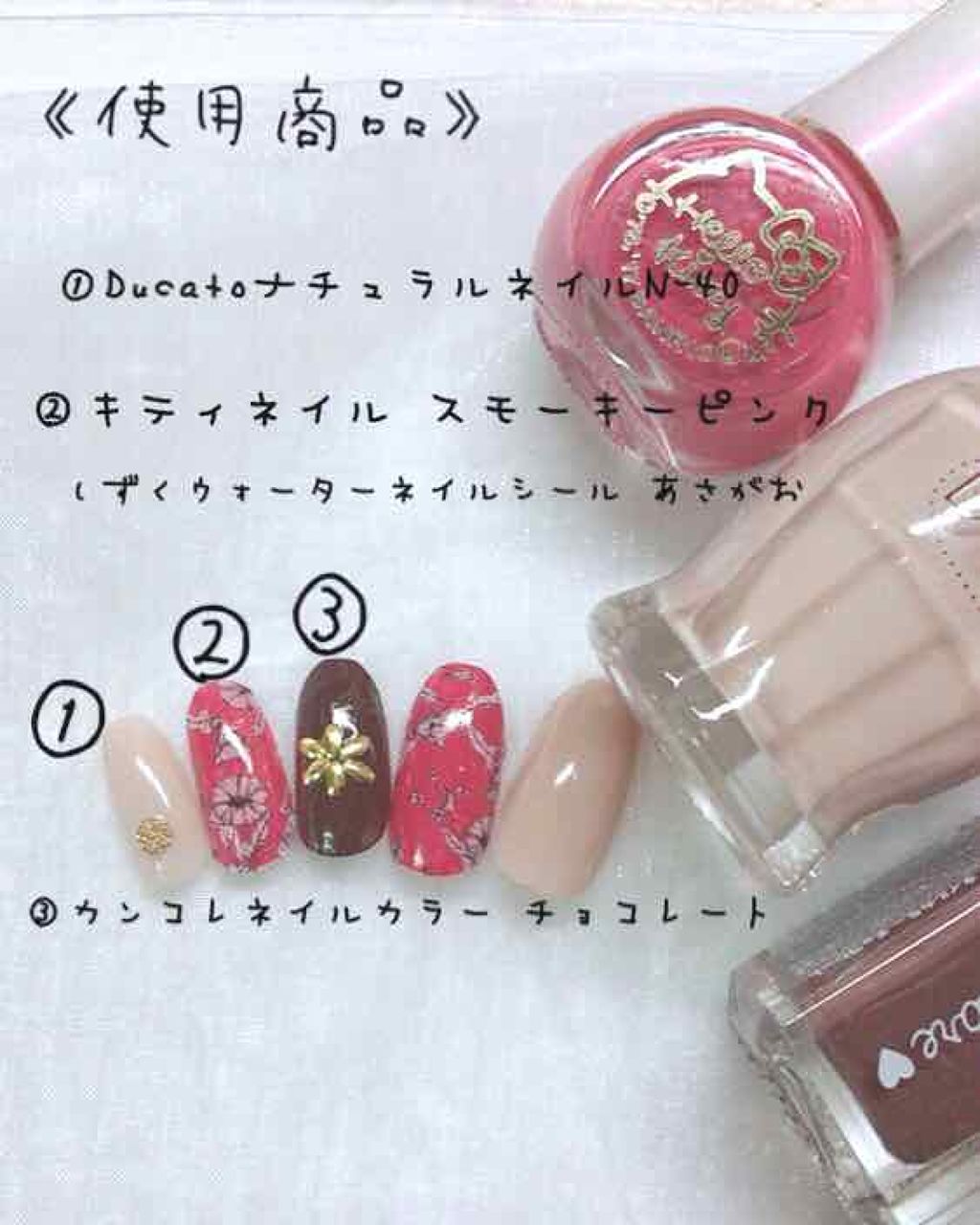 しずくネイルシール/キャンドゥ/ネイルシールを使ったクチコミ(2枚目)