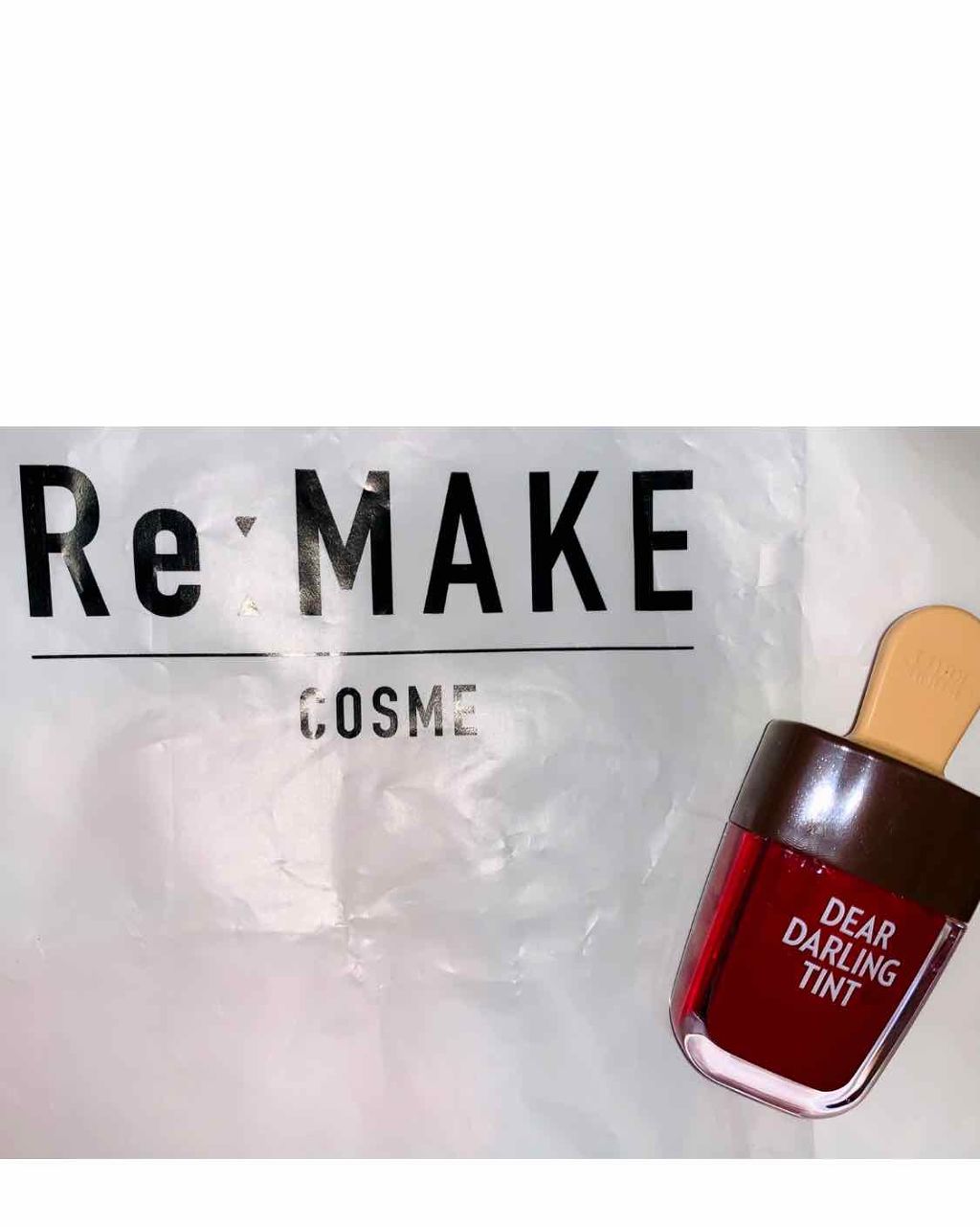 ディアダーリン ウォータージェルティント （アイスティント）/ETUDE/口紅を使ったクチコミ（2枚目）