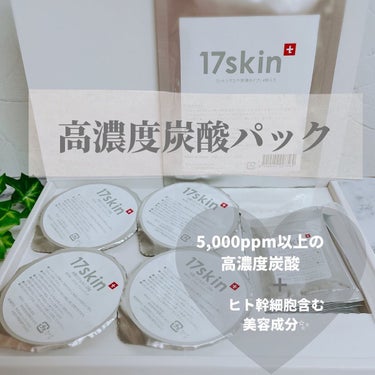 高濃度炭酸パック/17skin/シートマスク・パックを使ったクチコミ（1枚目）