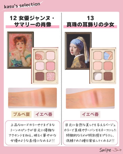 絵画アイシャドウパレット/MilleFée/アイシャドウパレットを使ったクチコミ(8枚目)