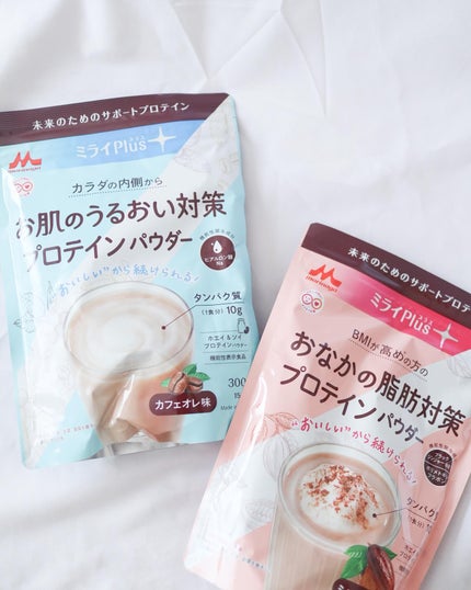 ミライPlusプロテイン ミルクココア味 ホエイ&ソイプロテインパウダー/森永乳業/その他プロテインを使ったクチコミ(7枚目)