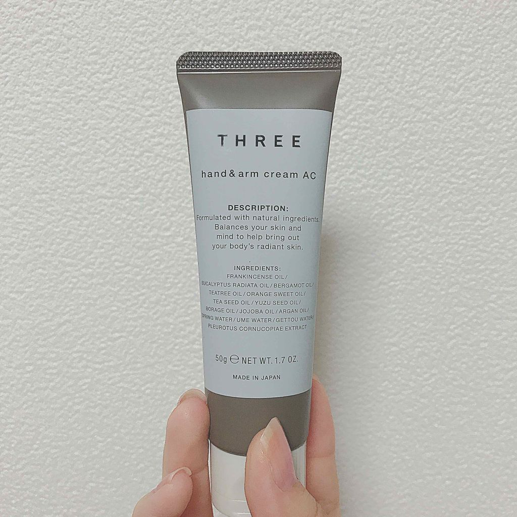 ハンド＆アーム クリーム AC R/THREE/ハンドクリームを使ったクチコミ（1枚目）