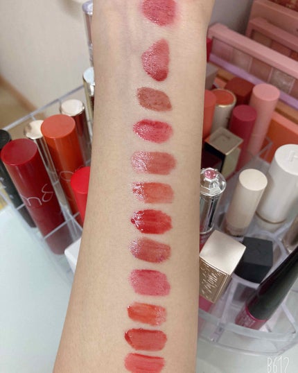 ジューシーラスティングティント/rom&nd/リップティントを使ったクチコミ(3枚目)