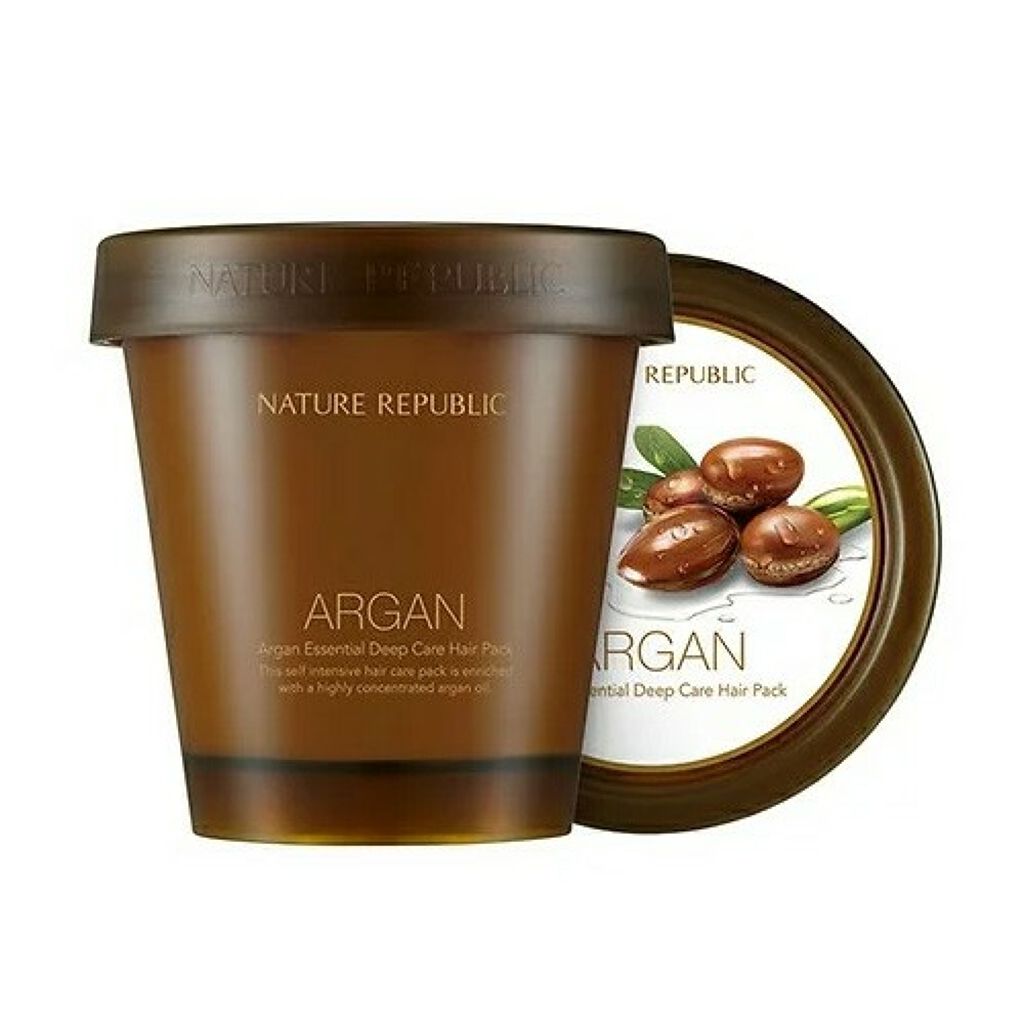 アルガンエッセンシャル ディープケアヘアパック/ネイチャーリパブリック/ヘアマスク・ヘアパックを使ったクチコミ（1枚目）