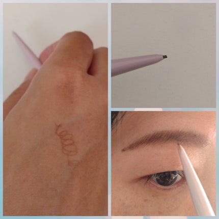 ウォータープルーフ アイブロウ(超極細芯)/FASIO/アイブロウペンシルを使ったクチコミ(2枚目)