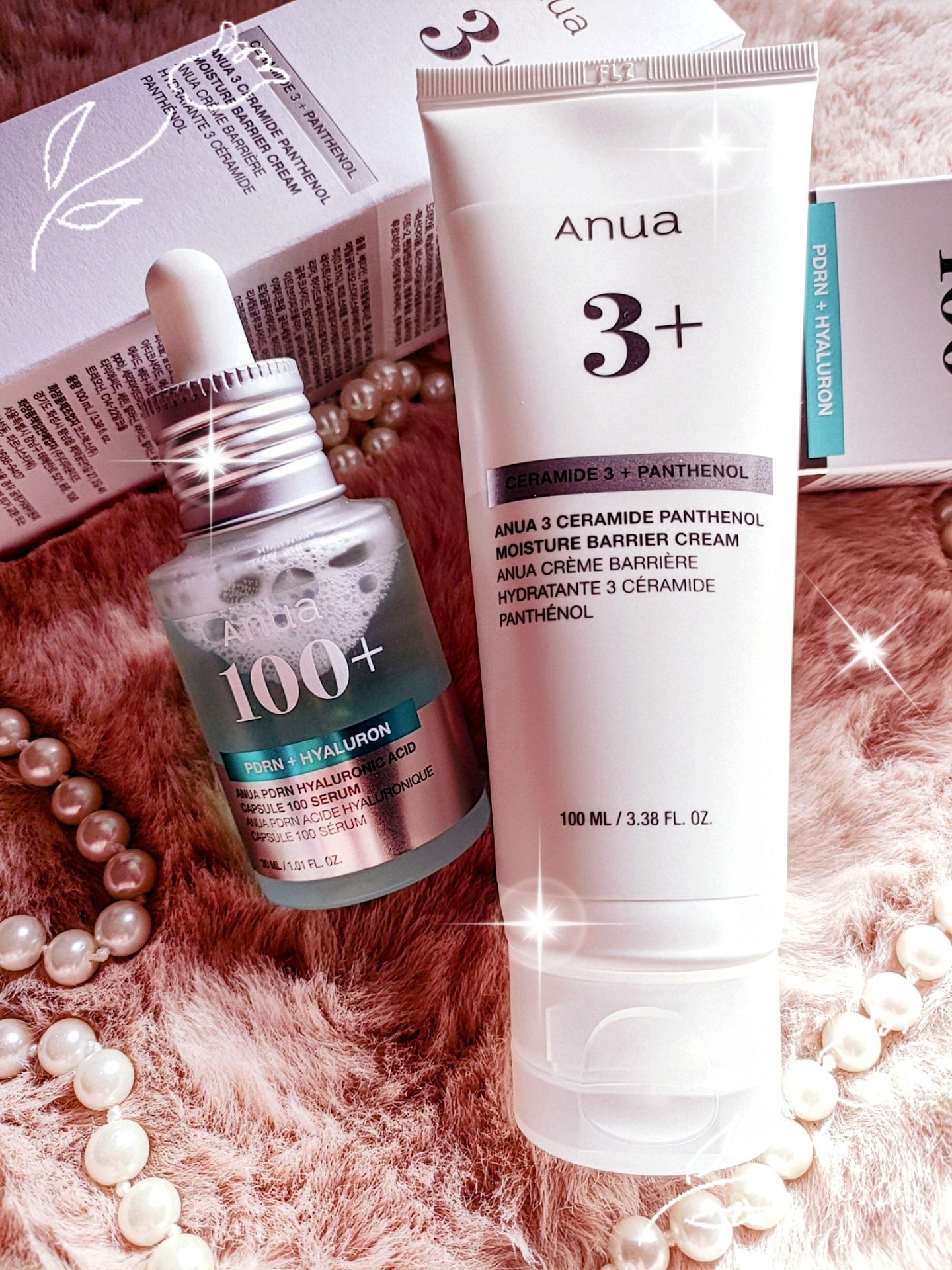 Anua
PDRNヒアルロン酸カプセル100セラム
3セラミドパンテノールモイスチャーバリアクリーム　アンケート回答にて頂きました有難う御座いました💫🙇

🌿PDRNセラムは肌のハリや 弾力に良い影響を与えると言われている PDRN成