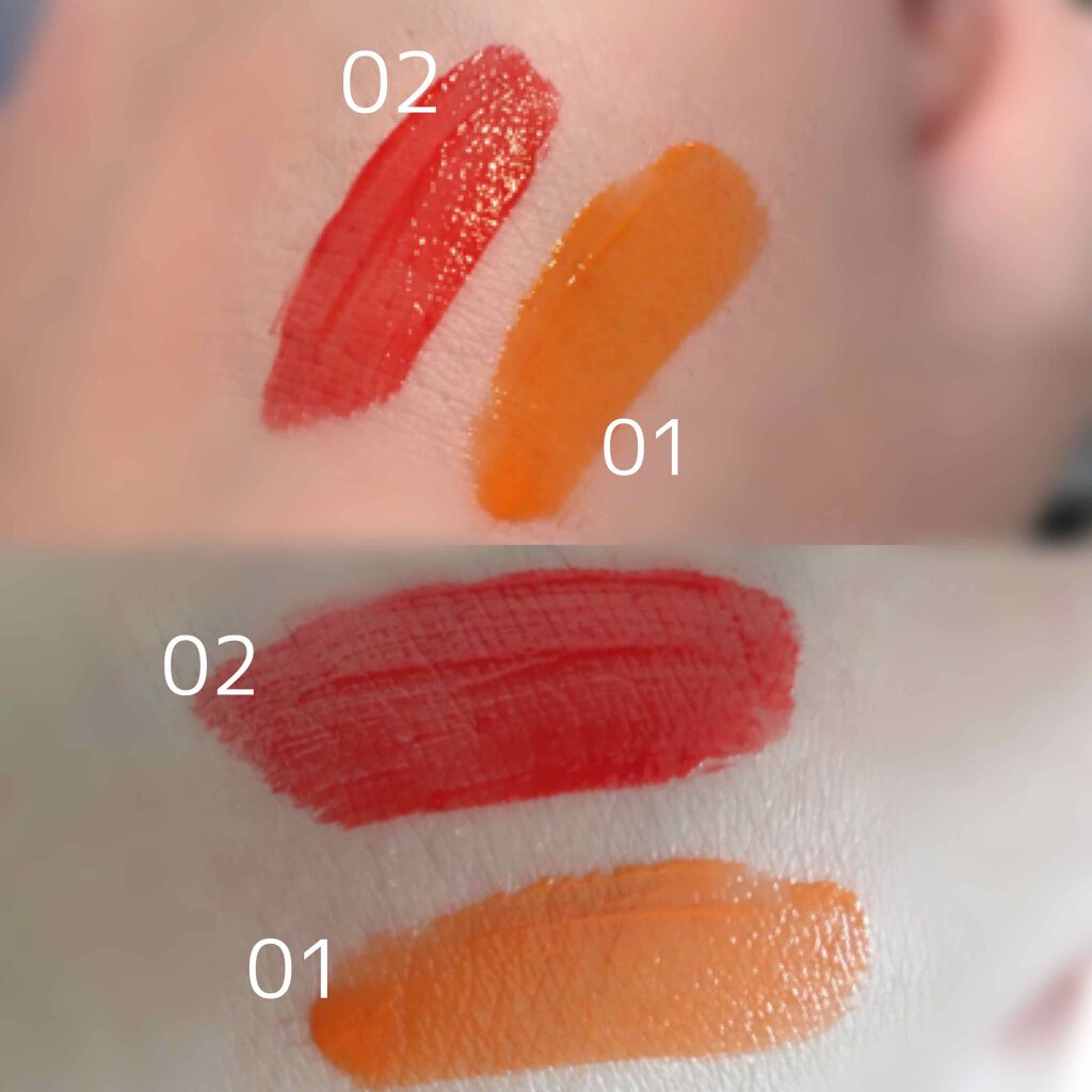 ジューシーラスティングティント/rom&nd/リップティントを使ったクチコミ(3枚目)