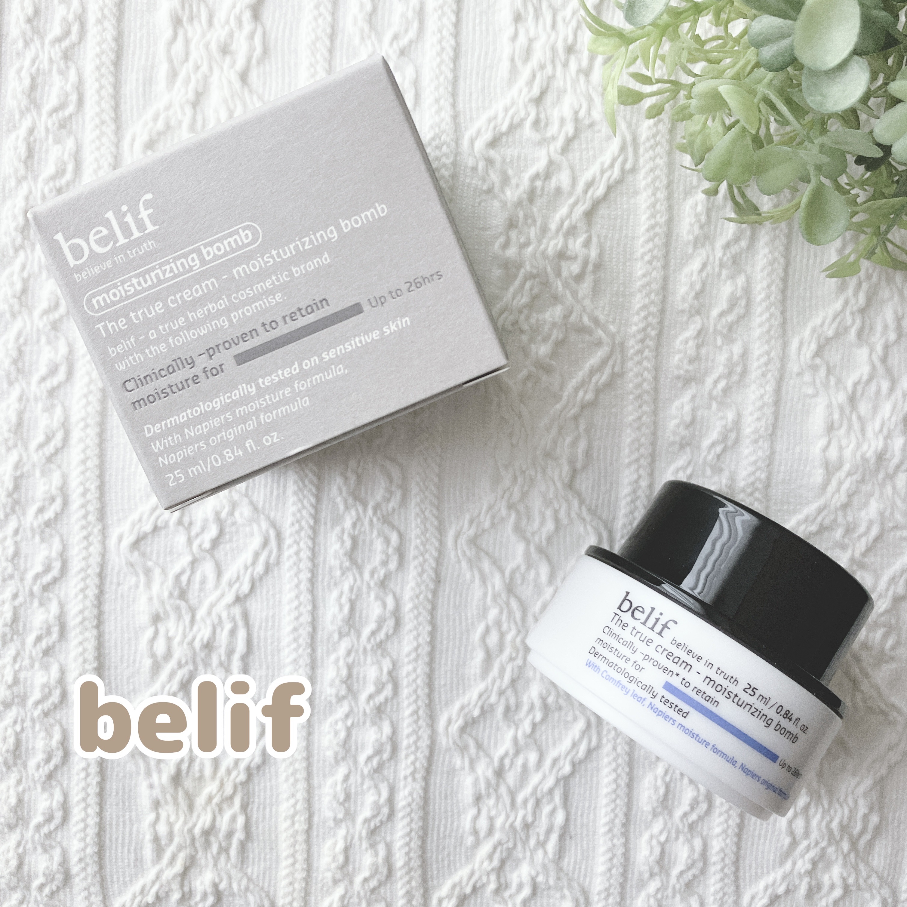 ザ トゥルー モイスチャライジング クリーム/belif/フェイスクリームを使ったクチコミ（1枚目）