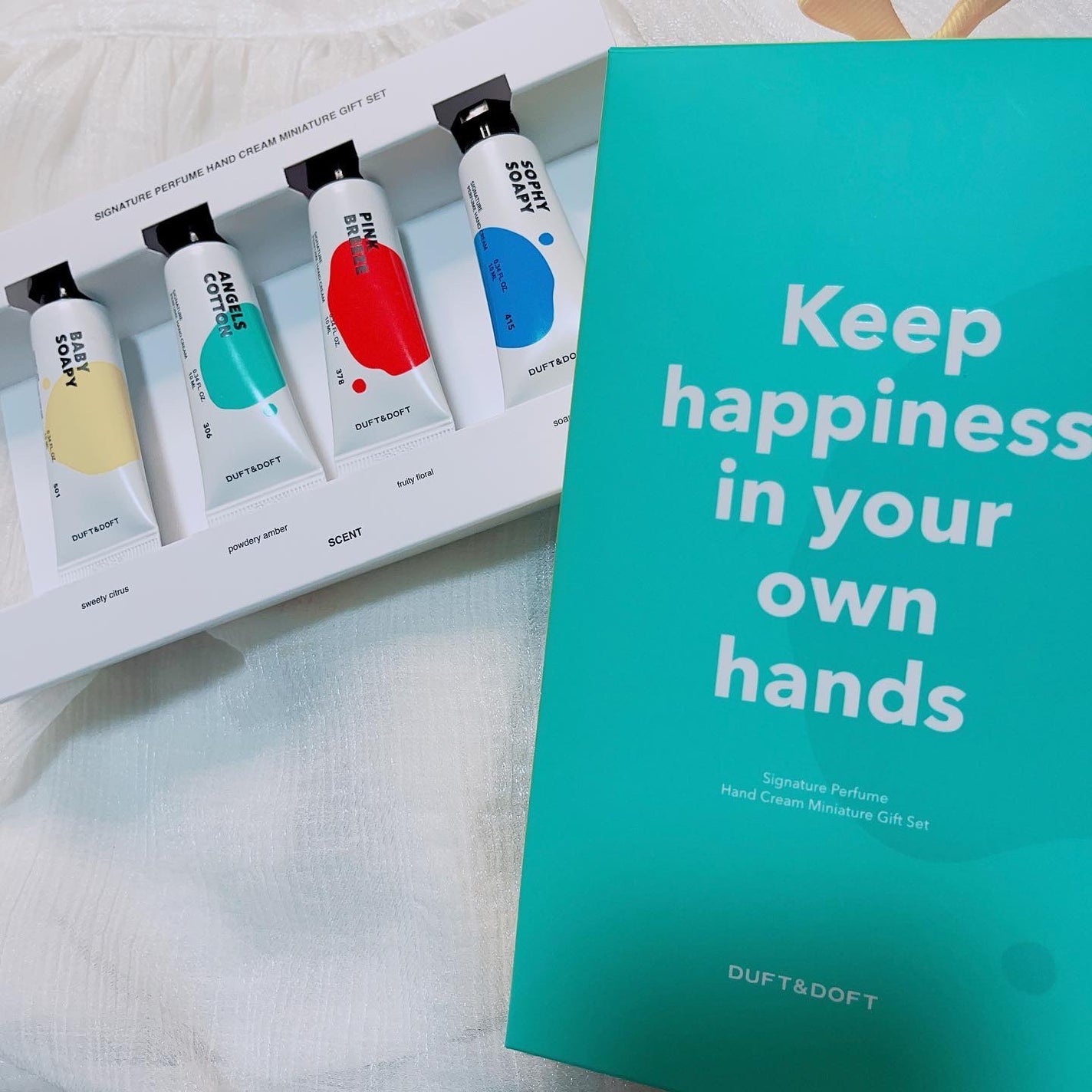 シグネチャーパフュームハンドクリームミニチュアギフトセット/DUFT&DOFT/ハンドクリームを使ったクチコミ(2枚目)