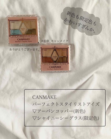 【旧品】パーフェクトスタイリストアイズ/キャンメイク/アイシャドウパレットを使ったクチコミ(1枚目)