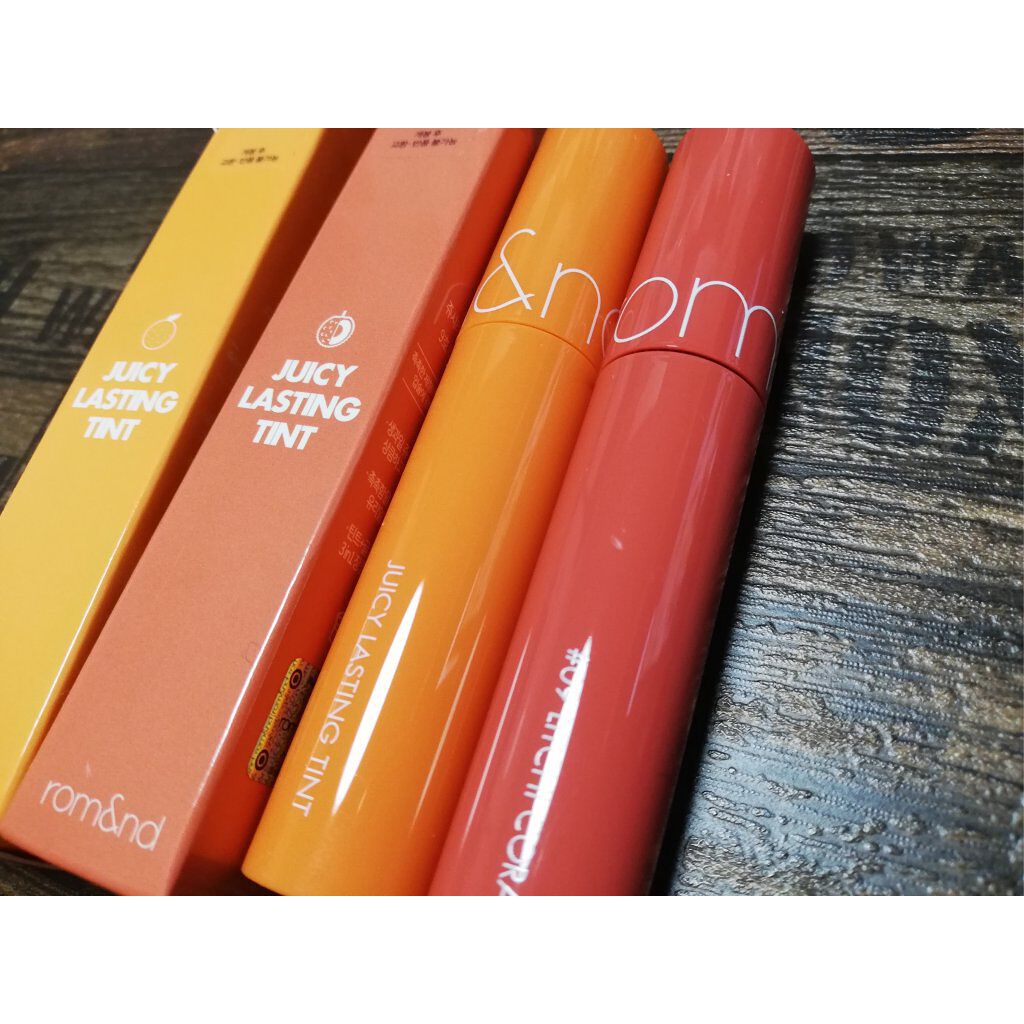 ジューシーラスティングティント/rom&nd/リップティントを使ったクチコミ（1枚目）