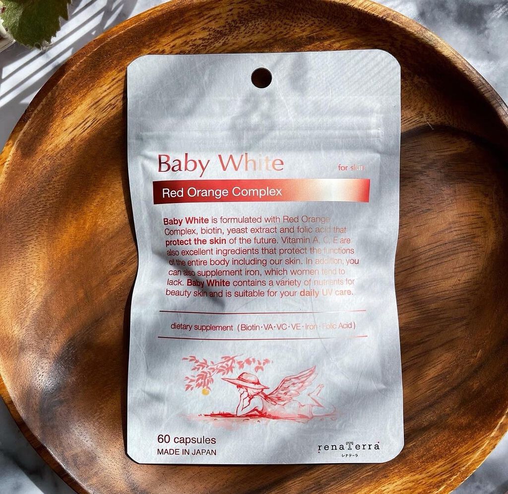 Baby White 60粒/renaTerra/美容サプリメントを使ったクチコミ（3枚目）