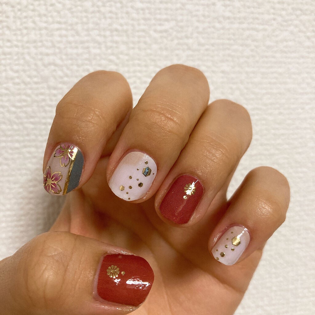 ジェルネイルシール/キャンドゥ/ネイルシールを使ったクチコミ(2枚目)