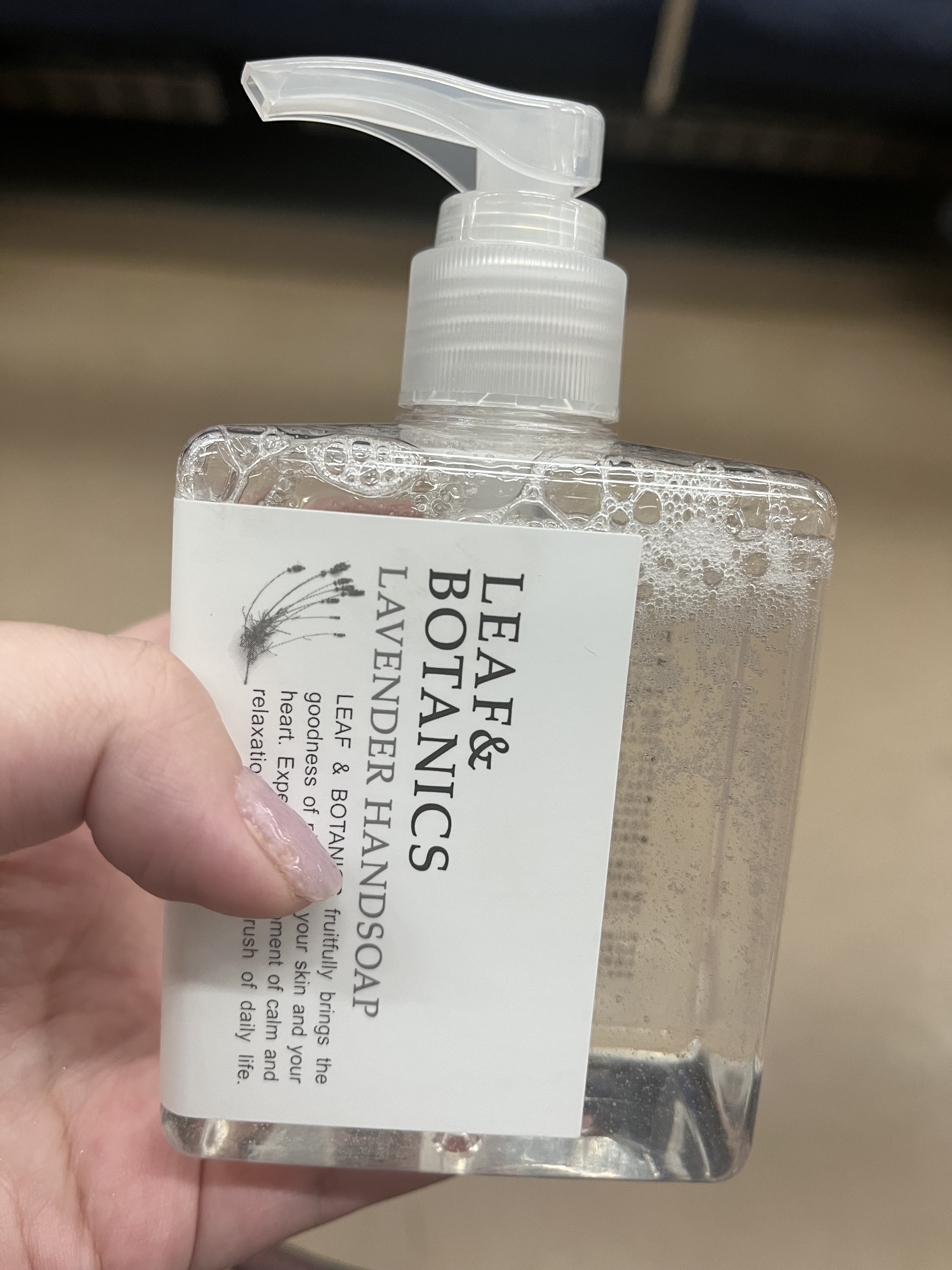 ハンドソープ ラベンダー/LEAF＆BOTANICS /ハンドソープを使ったクチコミ（1枚目）