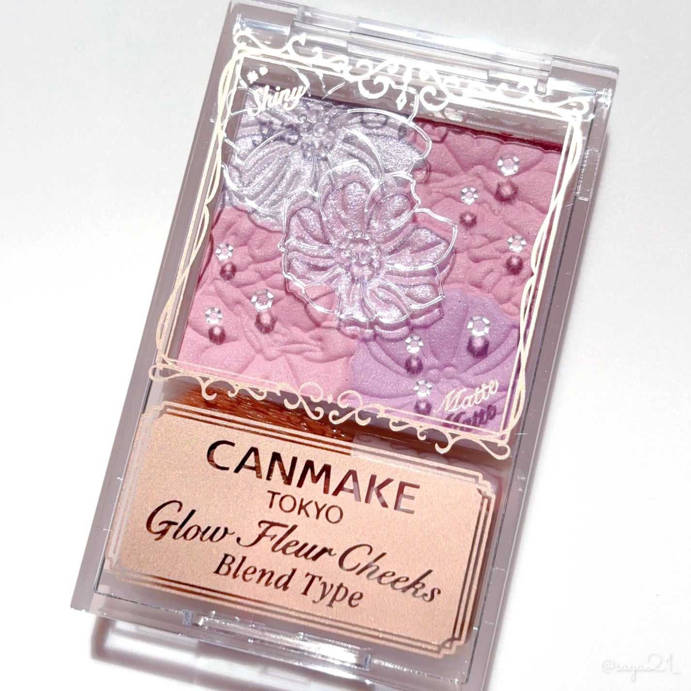 グロウフルールチークス(ブレンドタイプ)/キャンメイク/パウダーチークを使ったクチコミ(1枚目)