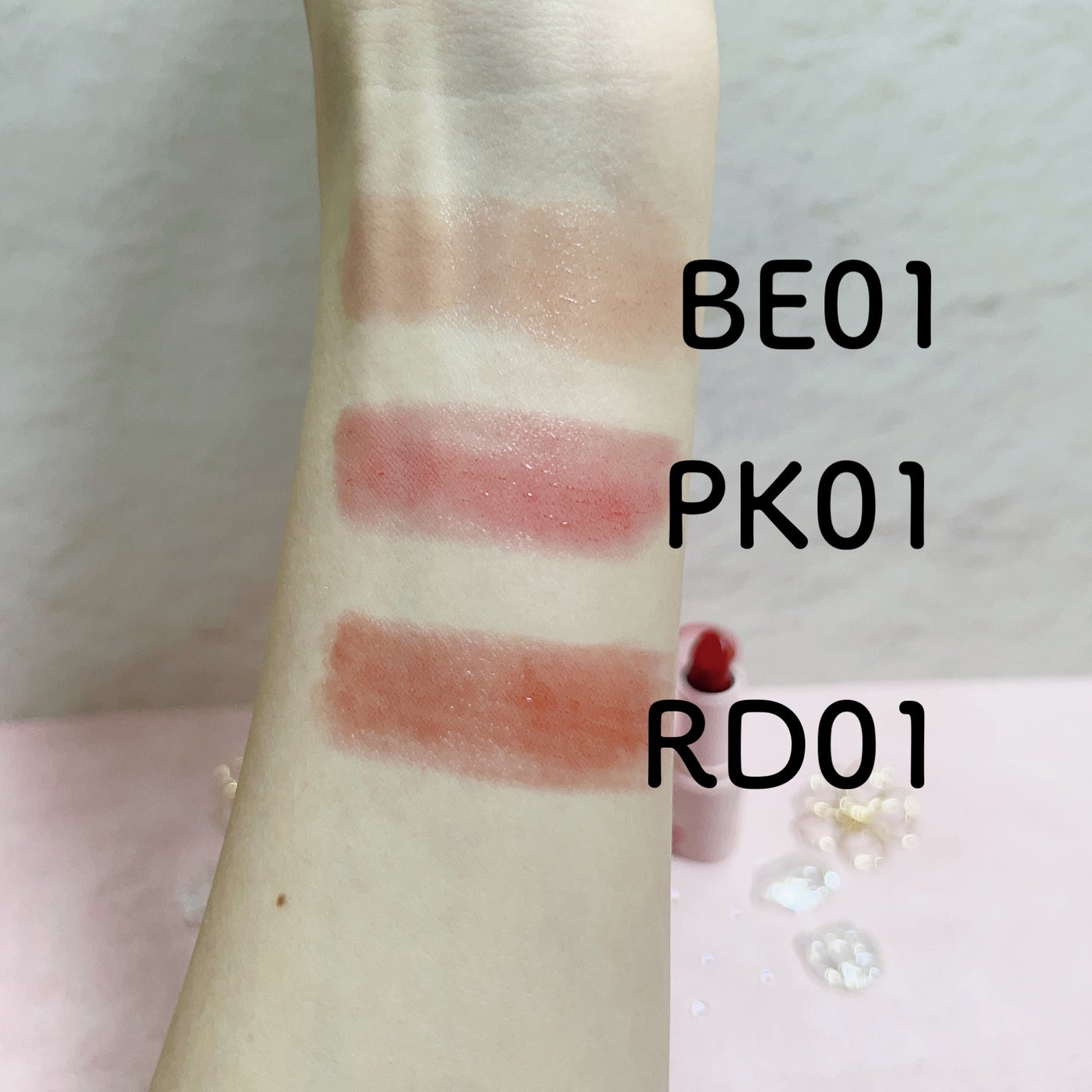 アンドバイロムアンド グラッシーバーム/&nd by rom&nd/口紅を使ったクチコミ(3枚目)